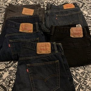 5 pair men’s Levi’s jeans excellent condition